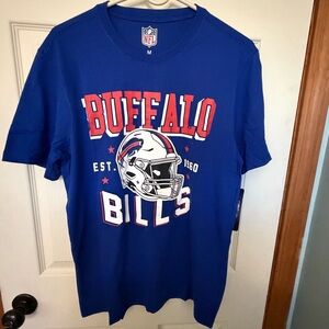 NFL Buffalo Bills Blue and Red Short Sleeve Tee